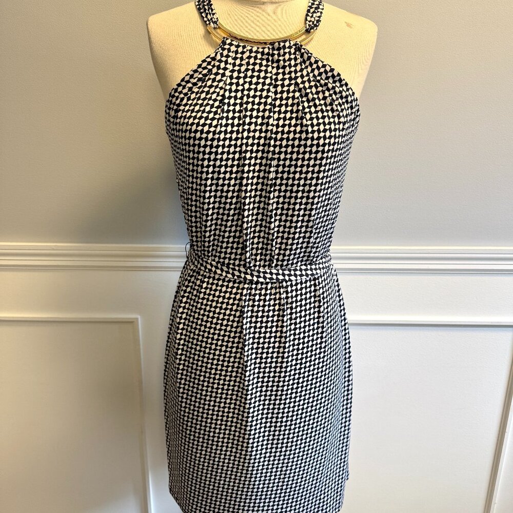 Michael Kors Dress | Blue White | Neck Hardware | Back Zipper